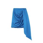 Phthalo Blue Gedrapeerde Rok Simkhai , Blue , Dames