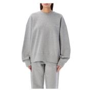 Grijze Melange Gebreide Kleding met Logo Fleece The Attico , Gray , Da...