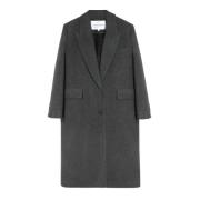 Groen Grijs Oversized Jas Margaux Lonnberg , Black , Dames