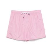 Roze Beachwear Trekkoord Shorts Fedeli , Pink , Heren