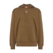 Stijlvolle Gebreide Hoodies Diesel , Brown , Heren