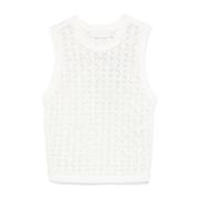 Witte Mouwloze Crew Neck Top Zimmermann , White , Dames