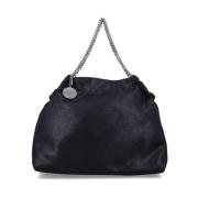 Zwarte tas met kettinghandvat Stella McCartney , Black , Dames