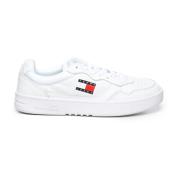 Witte Sneakers met Kleurblokpatroon Tommy Hilfiger , White , Heren