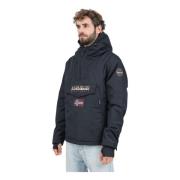 Zwarte Winter Anorak Rainforest Jas Napapijri , Black , Heren