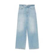 Aqua Blauwe Knoop Fly Jeans Haikure , Blue , Dames