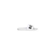 Band Teenslippers Collectie Lente/Zomer Hugo Boss , White , Heren