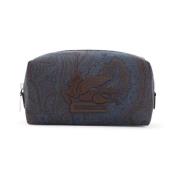 Jacquard Arnica Pouch Blauw Etro , Blue , Heren