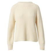 Relaxed Fit Gebreide Trui Comma , Beige , Dames