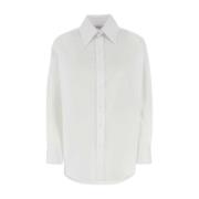 Elegante Witte Blouse Damesmode Alexander McQueen , White , Dames