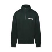 Gros Grain Sweatshirt in Donkergroen Jacquemus , Green , Heren