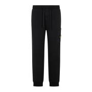 Zwarte Katoenen Sweatpants Stijlvolle Bermudas Stone Island , Black , ...