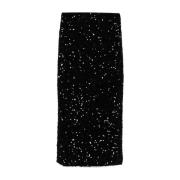 Zwarte Pailletten Stretch Rok Rotate Birger Christensen , Black , Dame...