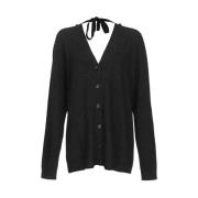 Dames Cardigan Sweater Fioritura Stijl Pinko , Black , Dames