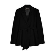 Asymmetrische Vouw Blazer Polyester Pennyblack , Black , Dames