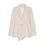 Asymmetrische Vouw Blazer Pennyblack , White , Dames