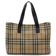 Pre-owned Canvas totes Burberry Vintage , Beige , Dames