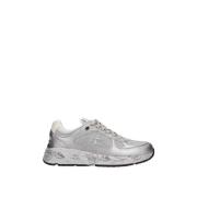 Zwarte Suède Leren Sneakers Premiata , Gray , Dames