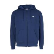 Katoenen Sweater Hoodie Winter Stijl New Balance , Blue , Heren