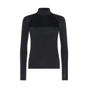 Doorschijnende Viscose Blouse Simona Corsellini , Black , Dames