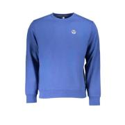 Blauwe Katoenen Sweatshirt met Applique Logo North Sails , Blue , Here...