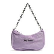 Kabelo Velours Schoudertas Juicy Couture , Purple , Dames