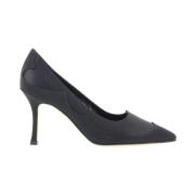 Stiletto Heel Pumps met Suède Details Manolo Blahnik , Black , Dames