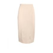 Eenvoudige kokerrok met split achteraan Pinko , White , Dames