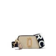 Beige Multicolore Leren Schoudertas Marc Jacobs , Beige , Dames