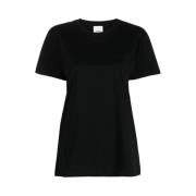 Zwarte Vidal Logo Print T-Shirt Isabel Marant , Black , Dames