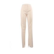 Linnen Flared Broek Pinko , White , Dames