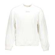 Witte Crewneck Sweatshirt met Lange Mouwen Calvin Klein , White , Here...