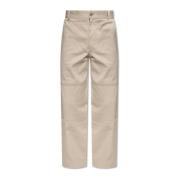 Broek met logo Moncler , Beige , Heren