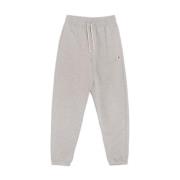 Katoen Grijs Geborduurde Logo Broek New Balance , Gray , Heren