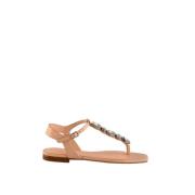 Rosa Leren Sandalen Guess , Pink , Dames