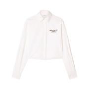 Witte Button-Up Shirt Geknipt Stijl Off White , White , Dames