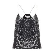 Pailletglittertop voor vrouwen Kocca , Black , Dames