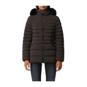 Down Jackets Peuterey , Black , Dames