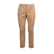 Katoenen Broek Gaubert Stijl Dondup , Beige , Heren