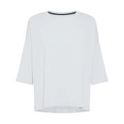 Boxy Cut Oxford T-Shirt RRD , White , Dames