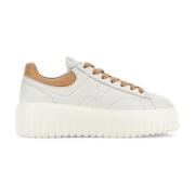 Witte platte veterschoenen Hogan , White , Dames