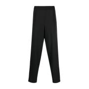 Elegante Zwarte Casual Broek Giorgio Armani , Black , Heren