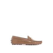 Cappuccino Leren Rijdende Mocassin Tod's , Beige , Dames