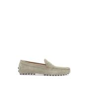 Beige Suède Rijdende Mocassin met Rubberen Zool Tod's , Beige , Heren