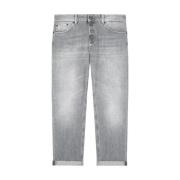 Loszittende katoenen jeans Dondup , Gray , Dames