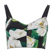 Bloemenpatroon Diepe Halslijn Beha Dolce & Gabbana , Multicolor , Dame...