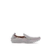 Grijze leren loafers voor dames Tod's , Gray , Dames