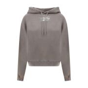 Iconische Monogram Katoenen Hoodie voor Vrouwen Alexander Wang , Gray ...