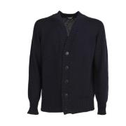 Katoenen Cardigan Sweater Drumohr , Blue , Heren