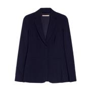 Polyester blazer met slanke pasvorm Pennyblack , Blue , Dames